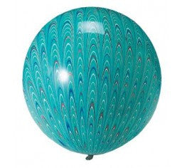 Peacock Green Round Balloon