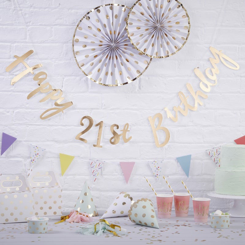 Happy 21st Birthday Bunting