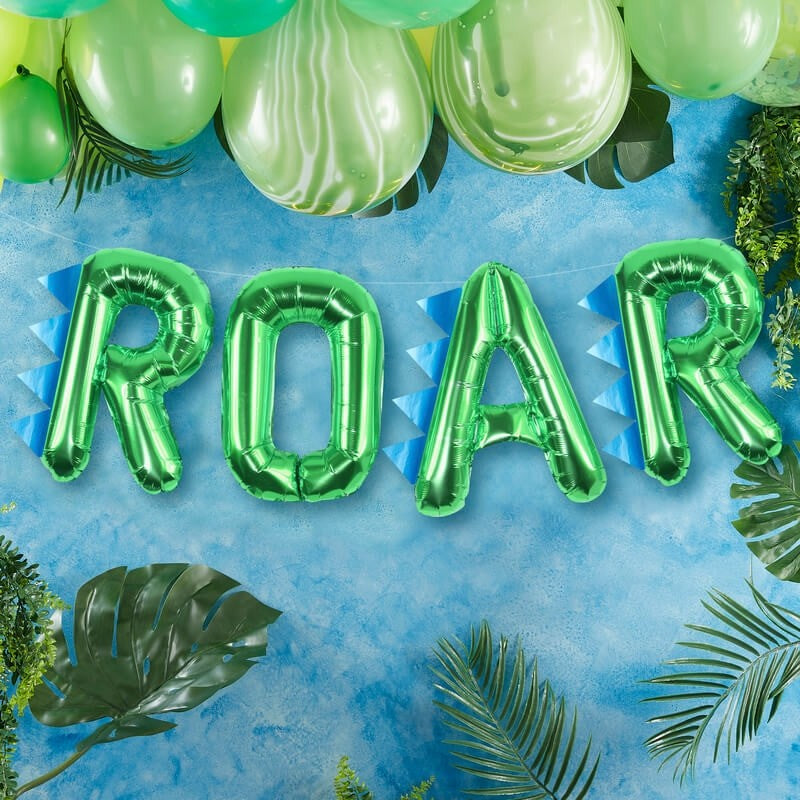 Hanging Dinosaur Party ROAR balloon