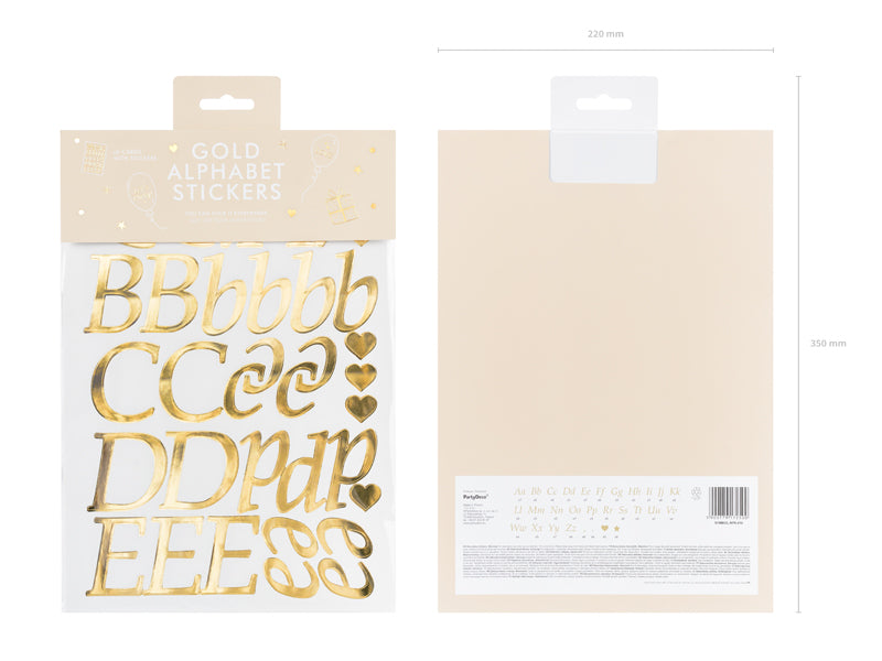 Gold Balloon Stickers
