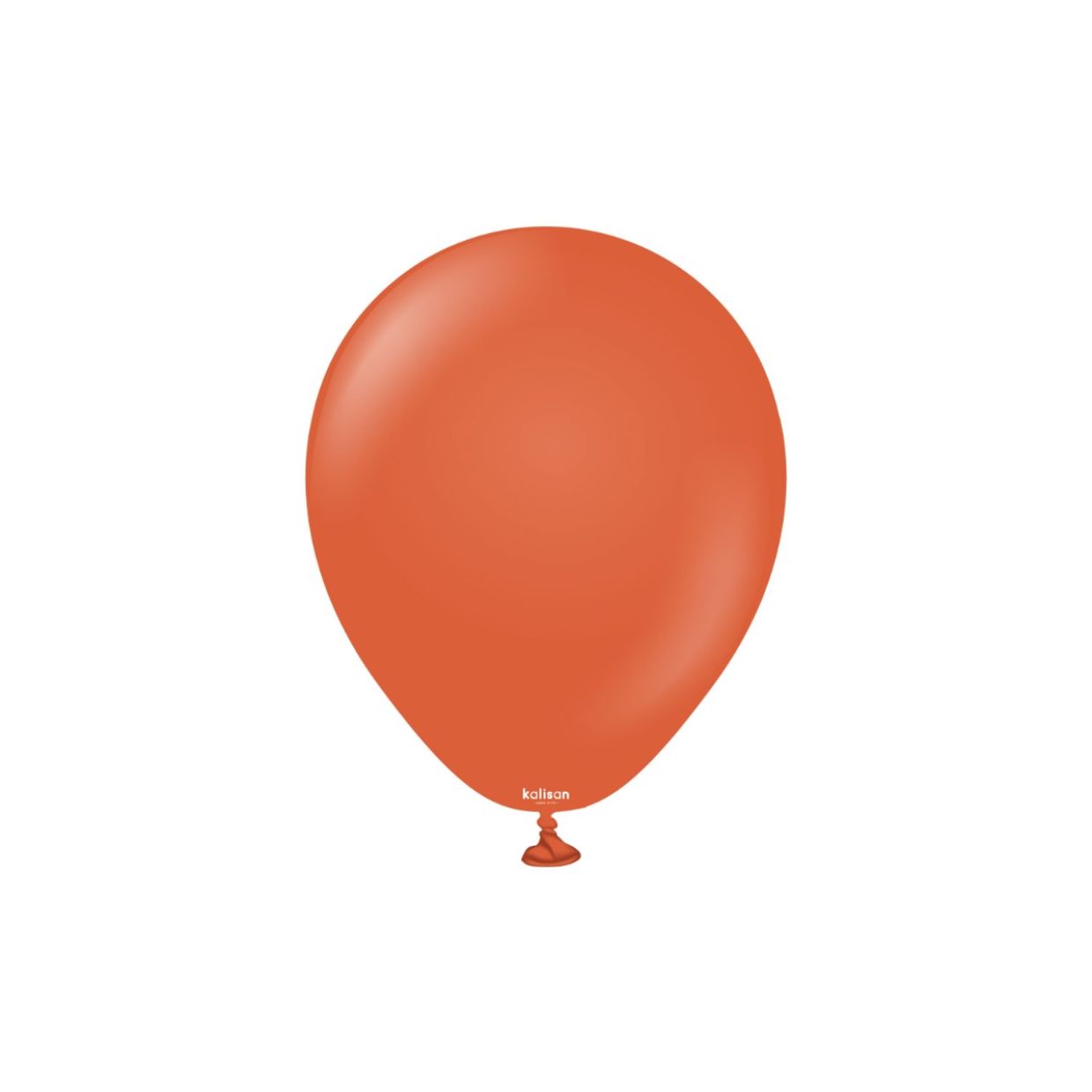 Retro Rust Orange 12cm Mini Balloons - Pack of 5