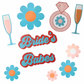 Bridal Shower Wall + Floor Stickers - Pack of 20