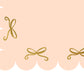 Bow Paper Tablecloth - Peachy Pink