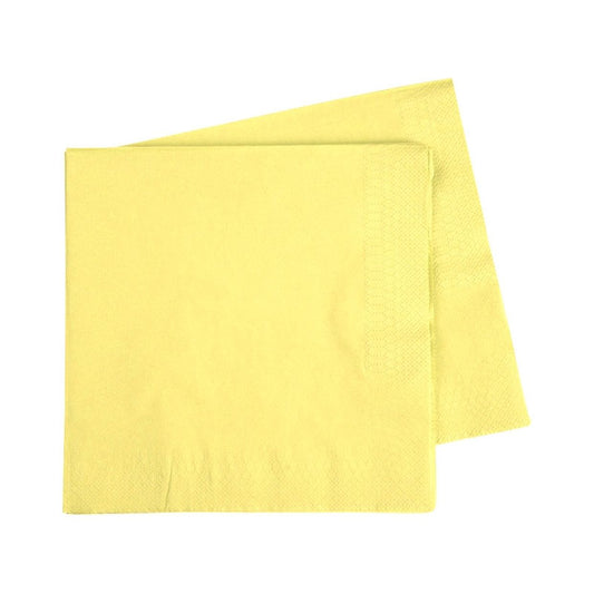 Classic Yellow Paper Paper Napkins - Pack of 40