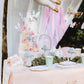 Bow Paper Tablecloth - Peachy Pink