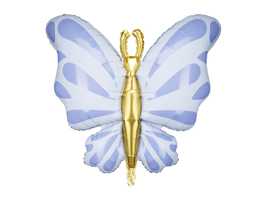 Jumbo Butterfly Foil Balloon - Wedgewood Blue