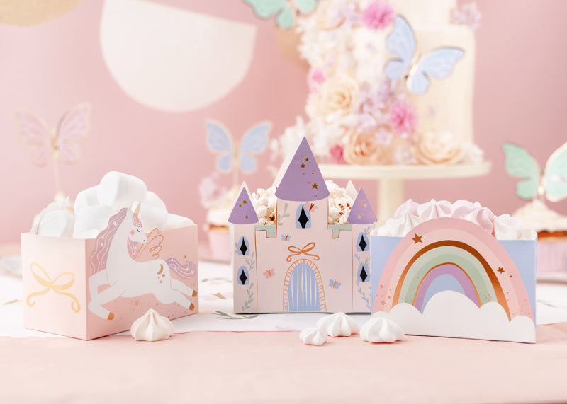 Princess Castle and Unicorns Snack Boxes - Pack of 6