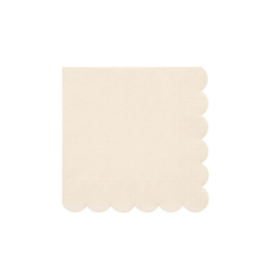 Cream Eco Small Napkins 20pk