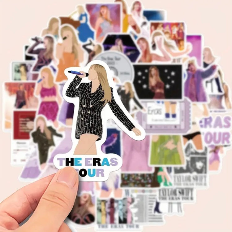 Taylor Swift Eras Inspired Vinyl Stickers- Pack of 50