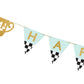 Checkered Race Day Trophy 'Happy Birthday' Bunting