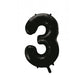 Black 86cm Number 3 Balloon