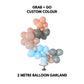 Grab + Go 2 Metre Custom Colour Balloon Garland - Perth Only