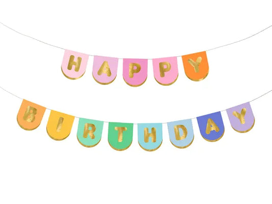 Happy Birthday Fun Paper Garland