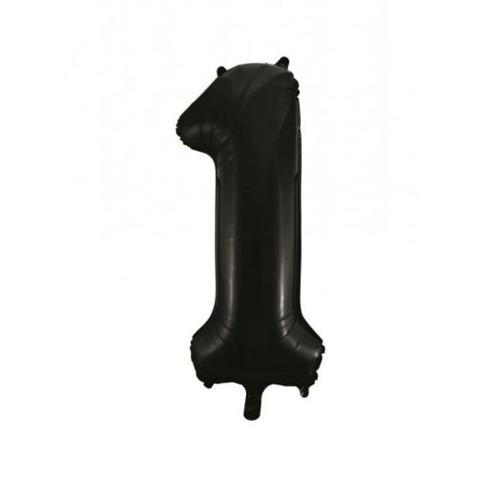 Black 86cm Number 1 Balloon