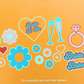 Bridal Shower Wall + Floor Stickers - Pack of 20