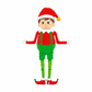 Special Delivery Elf 168cm Foil Shape Balloon