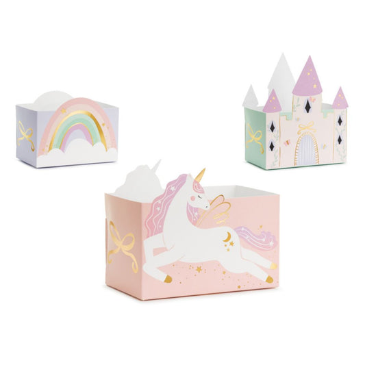 Princess Castle and Unicorns Snack Boxes - Pack of 6