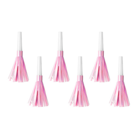 Pink Tassel Party Horns