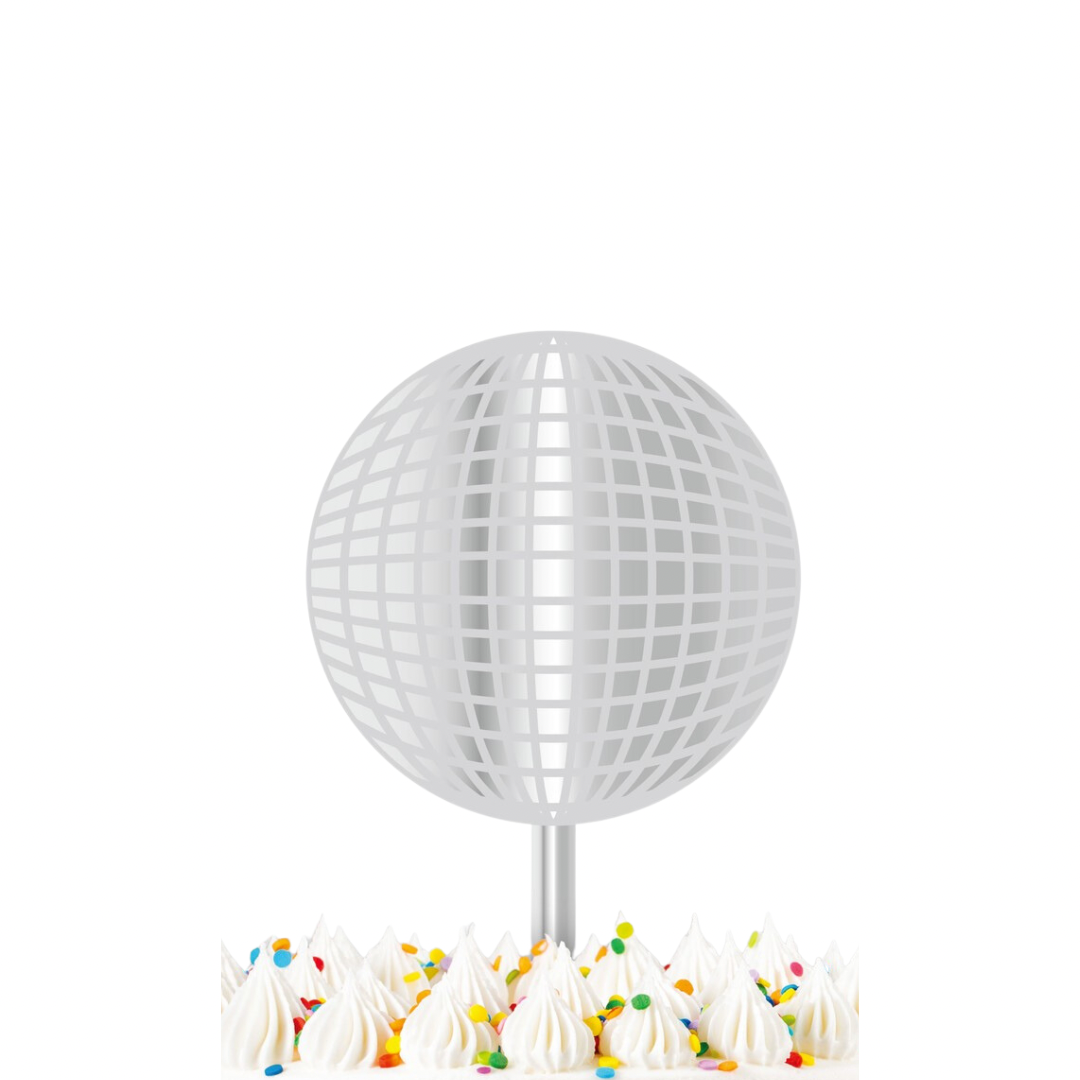 Disco Ball Cake Topper 