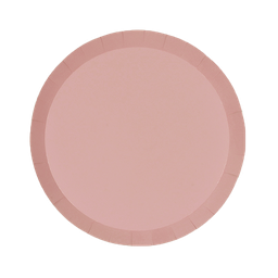 Rose Pink Small Paper Plates - Pack of 20