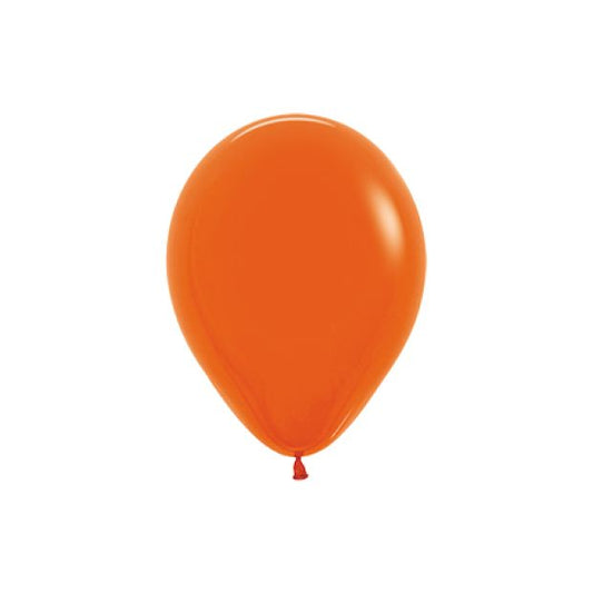 Orange 12cm Mini Balloons - Pack of 5