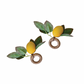 Mediterranean Lemon + Jute Napkin Rings -Set of 2