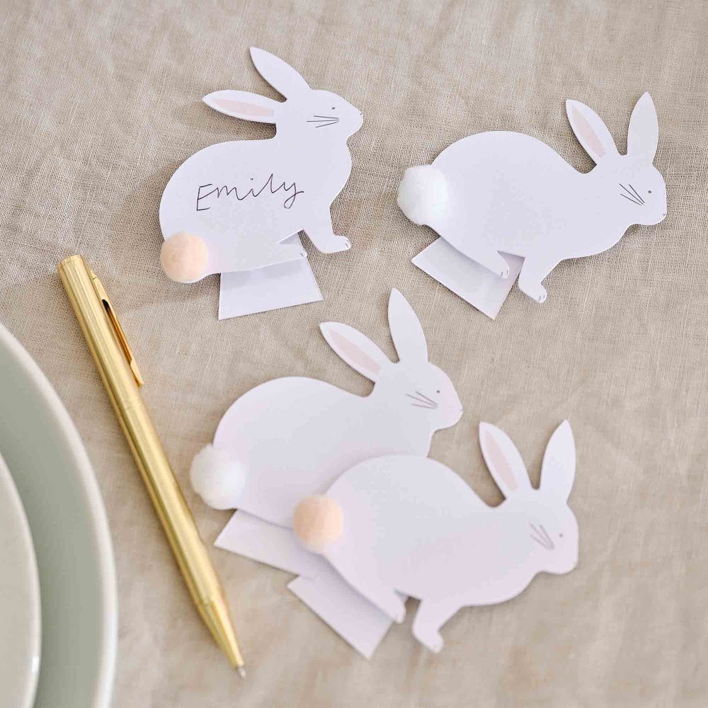 Hey Bunny Pom Pom Place Cards