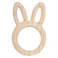 Wooden Bunny Ear Napkin Rings - Pack of 6