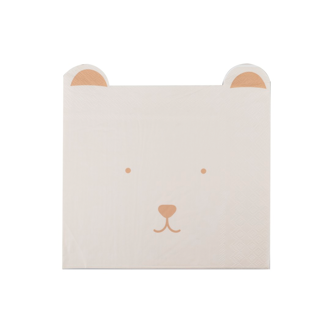 Teddy Bear Face Napkins 