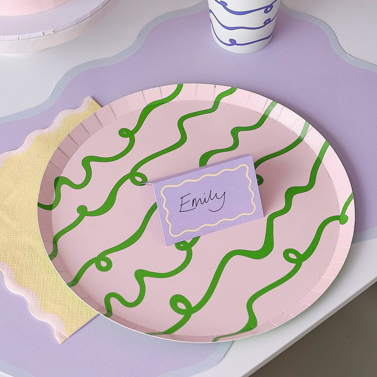 Pastel Wave Place Cards