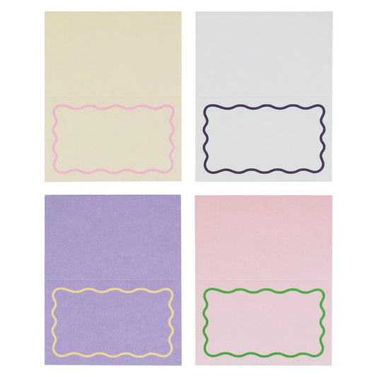 Pastel Wave Place Cards