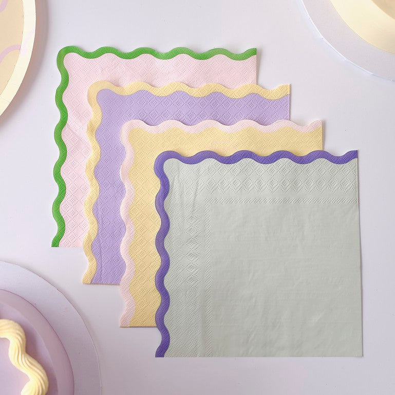 Pastel Wave Napkins 