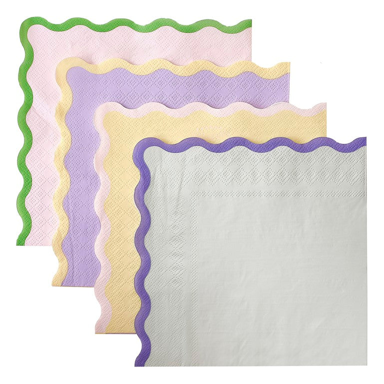 Pastel Wave Paper Napkins 