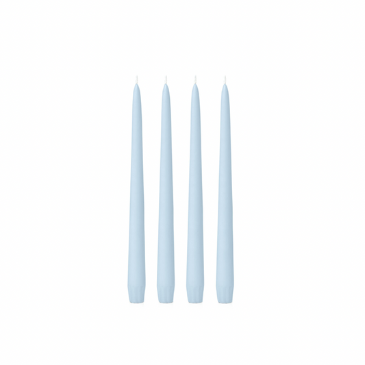 Pastel Blue 25cm Moreton Eco Taper Candles - Pack of 4