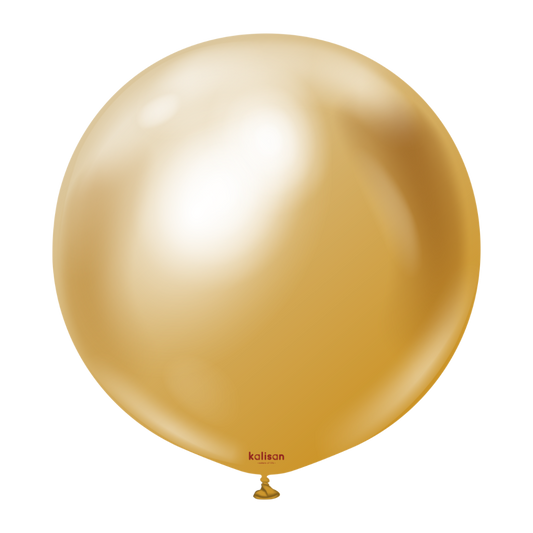 90cm Mirror Gold Round Balloon