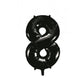 Black 86cm Number 8 Balloon