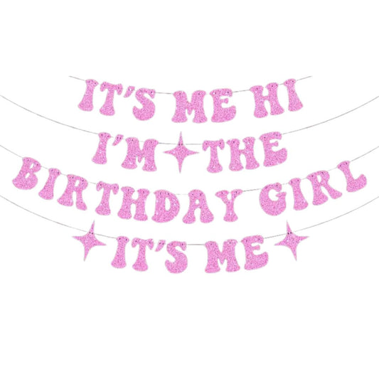 It’s Me, Hi I'm the Birthday Girl Banner Kit