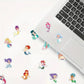 Mermaid Vinyl Stickers- Pack of 50