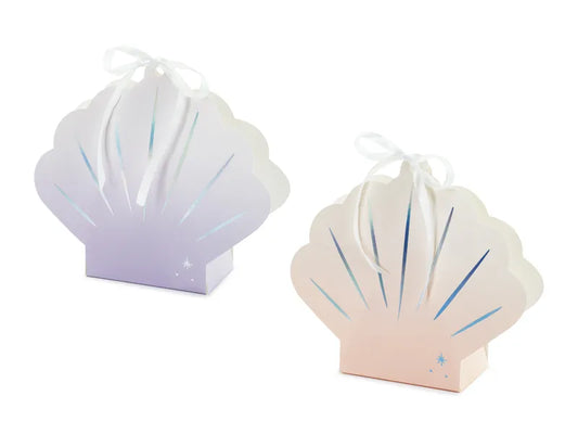 Seashell Mermaid Party Favour Boxes - Set of 4