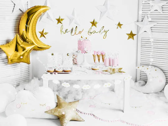 Jumbo Gold Foil Crescent Moon Balloon