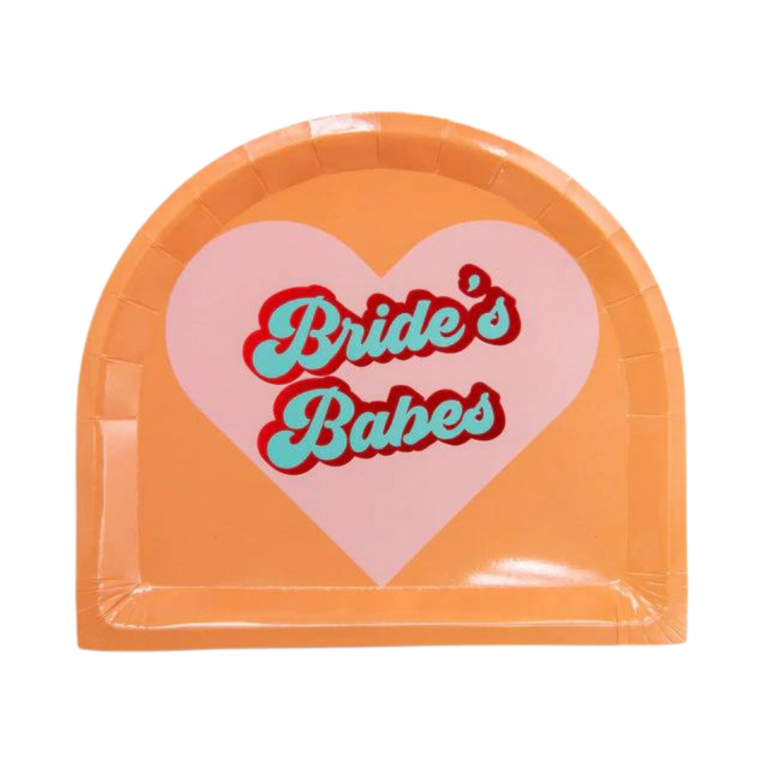 Bride's Babes Arched Dinner Plates - Pack of 8