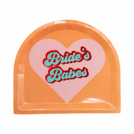 Bride's Babes Arched Dinner Plates - Pack of 8