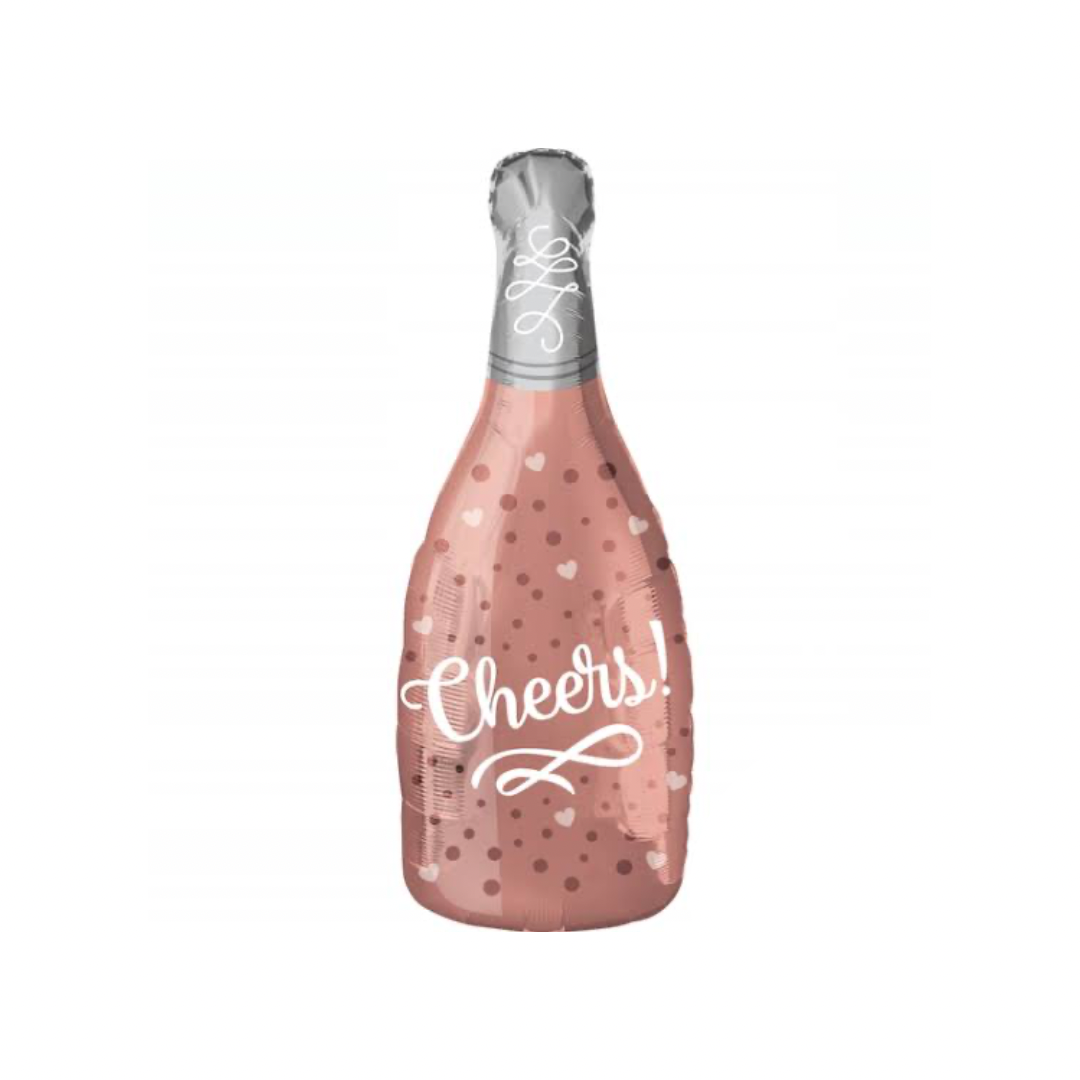 Rose Gold Bottle Shape Balloon