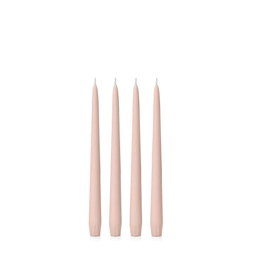 Nude 25cm Moreton Eco Taper Candles - Pack of 16