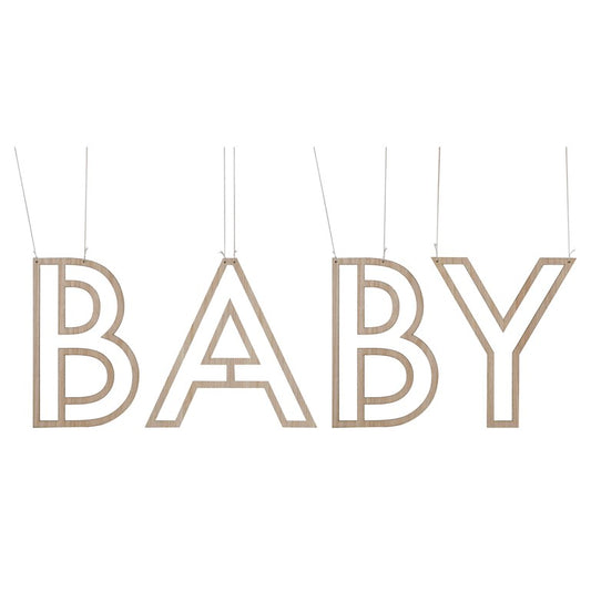 Wooden Baby Hanging Decoration