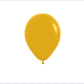 Fashion Mustard 12cm Mini Balloons - Pack of 5