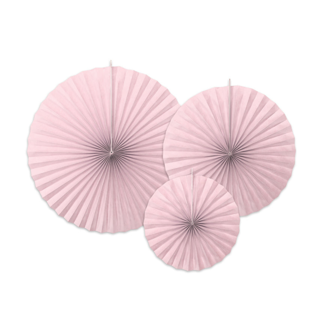 Paper Fan Set - Dusty Rose