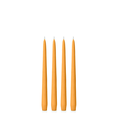 Orange 25cm Moreton Eco Taper Candles - Pack of 16