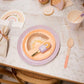 Gold Foiled Natural Rainbow Fringe Napkins