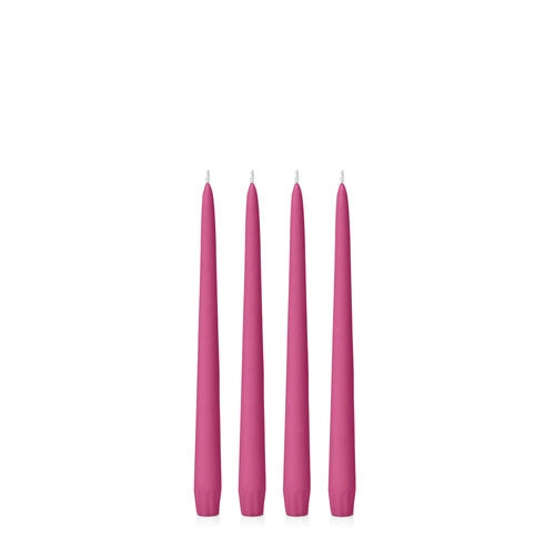 Magenta 25cm Moreton Eco Taper Candles - Pack of 16